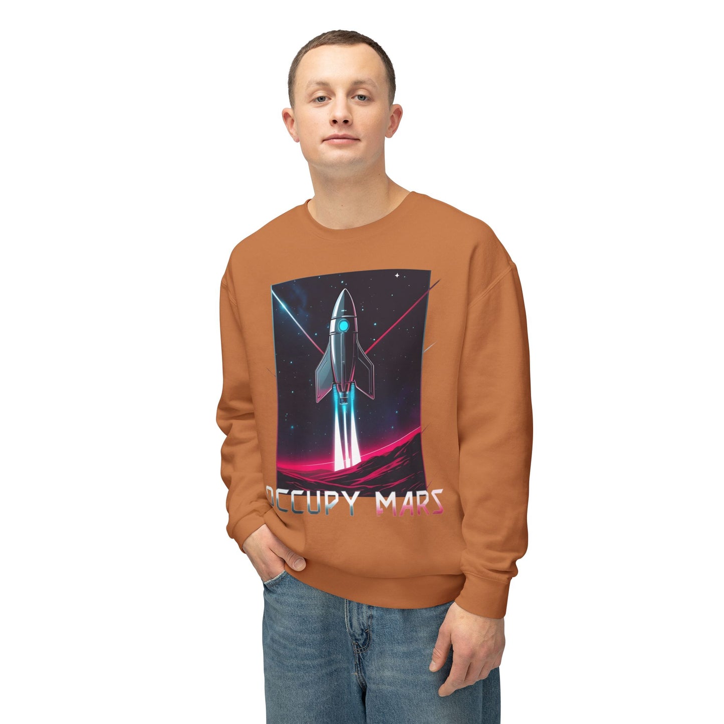 Unisex Sweatshirt - Occupy Mars Space Graphic Unisex Sweatshirt