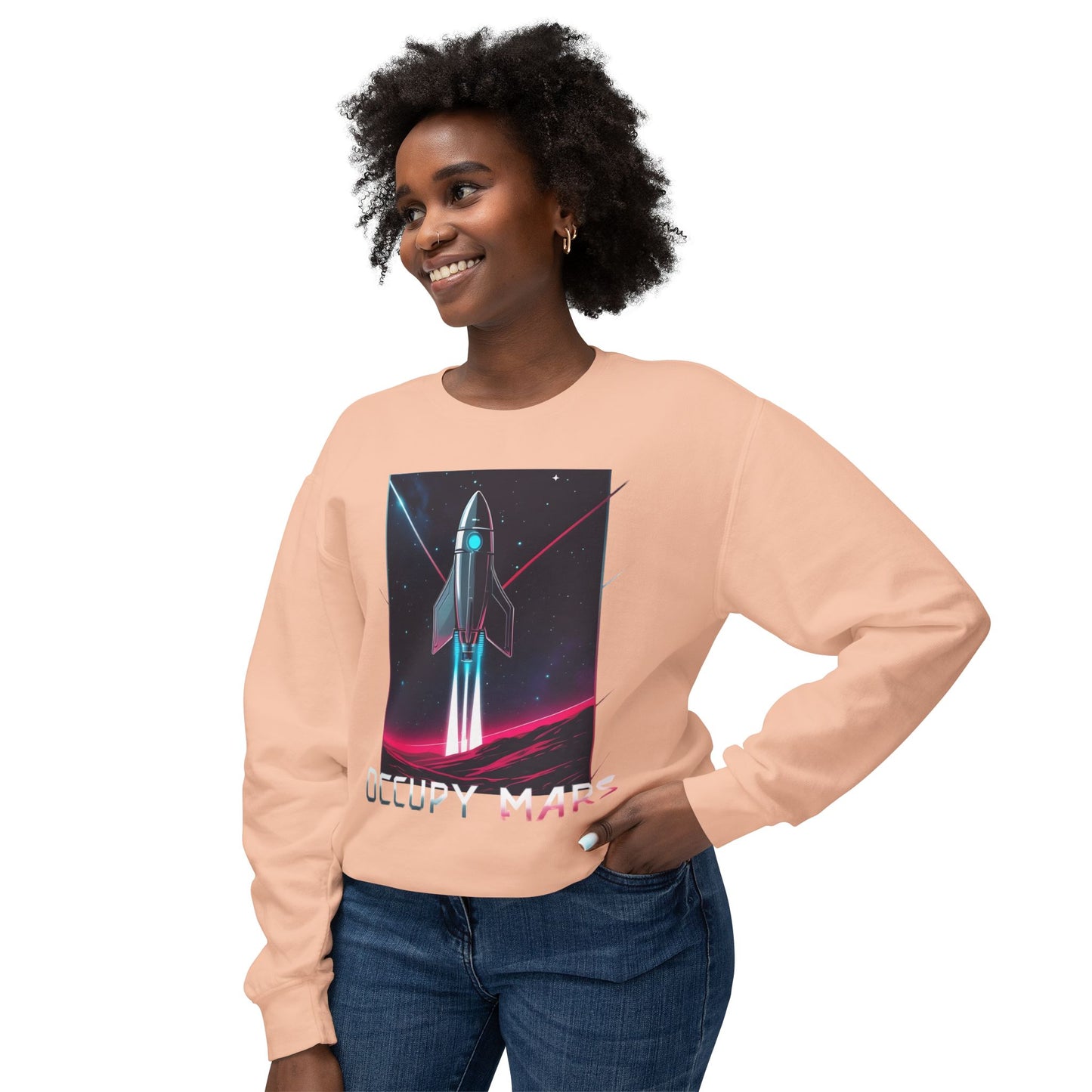Unisex Sweatshirt - Occupy Mars Space Graphic Unisex Sweatshirt