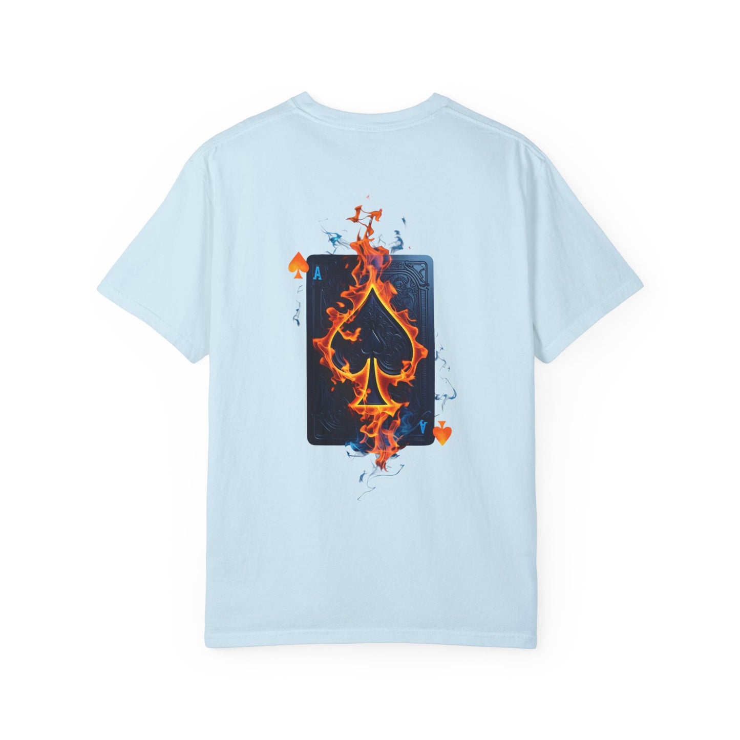 Summer clothing Fear Nothing Graphic T-Shirt - Unisex Garment-Dyed Tee with Playing Card Design