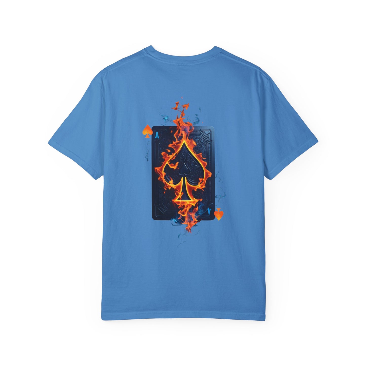 Summer clothing Fear Nothing Graphic T-Shirt - Unisex Garment-Dyed Tee with Playing Card Design