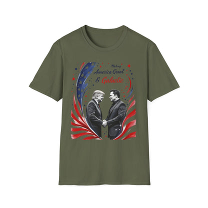 Unisex Softstyle T-Shirt - 'Making America Great & Galactic' Patriotic Design