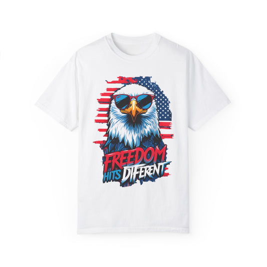 Freedom Hits Different Eagle Graphic Unisex T-Shirt