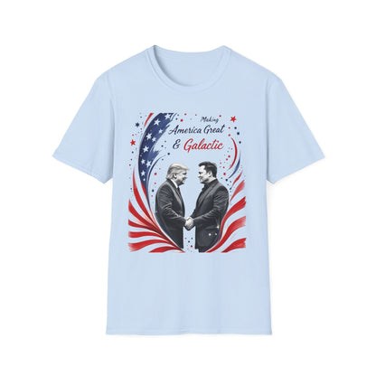 Unisex Softstyle T-Shirt - 'Making America Great & Galactic' Patriotic Design